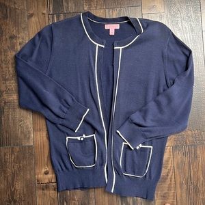 Navy Cardigan with bows